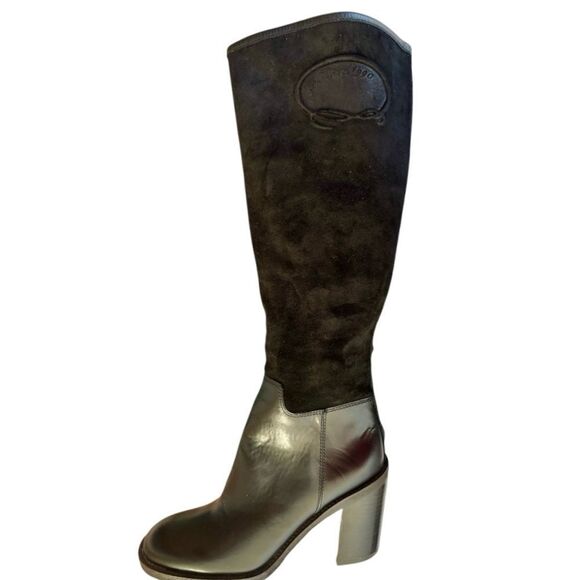 Call Franco Sarto, beautiful suede, leather classic black boot. New no tags sz 6 - Picture 2 of 7
